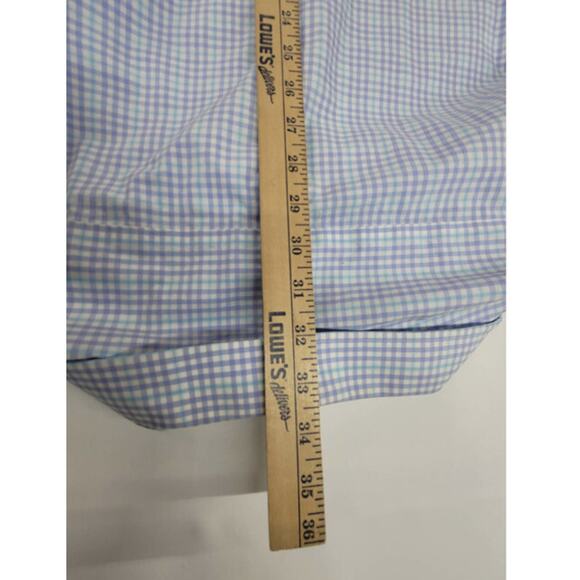 Mens Tommy Hilfiger Shirt Size XL Blue Purple Plaid Long Sleeve Button Down - Picture 8 of 9